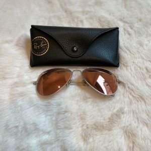 Rose Gold Mirrored Ray-Ban Sunglasses